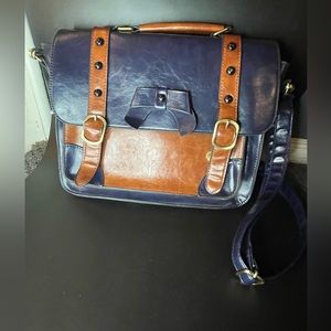 ECOSUSI Pre-Owned Vintage Leather Women Messenger Bag Crossbody Satchel
